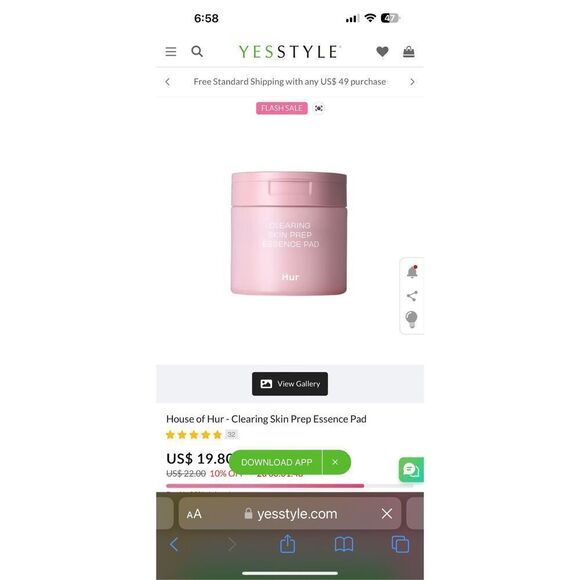 House of Hur - Clearing Skin Prep Essence Pad - Picture 3 of 7